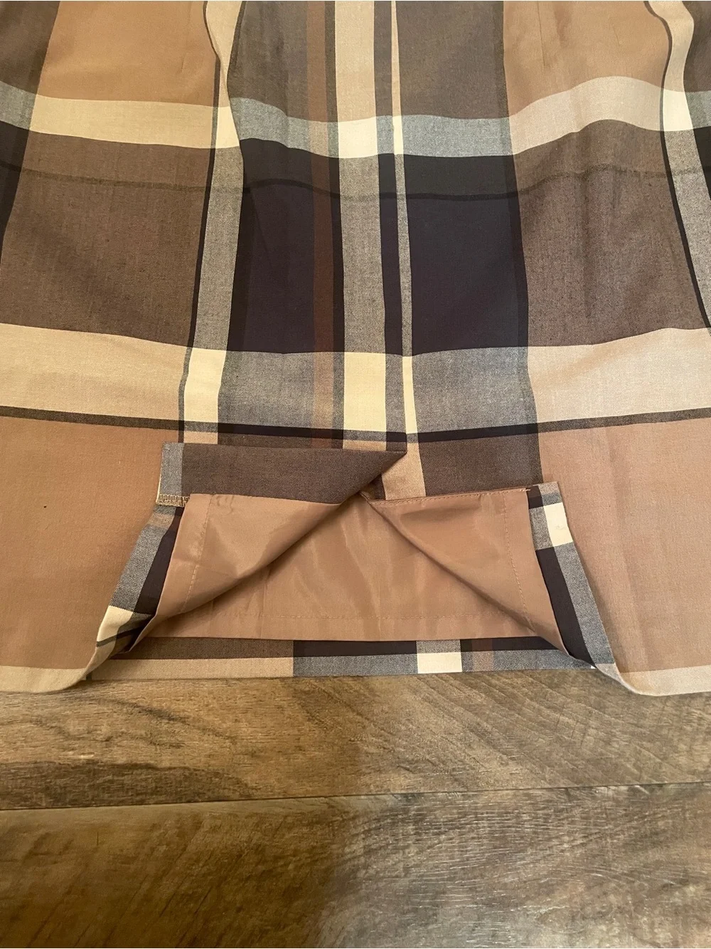 Loft - Ann Taylor - Brown Plaid Preppy Light Acedemia Mini Skirt Size 12P